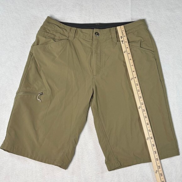 Patagonia Men's Quandary Hiking Shorts Size 33 Tan/Khaki 10" Inseam Pockets - Picture 2 of 9